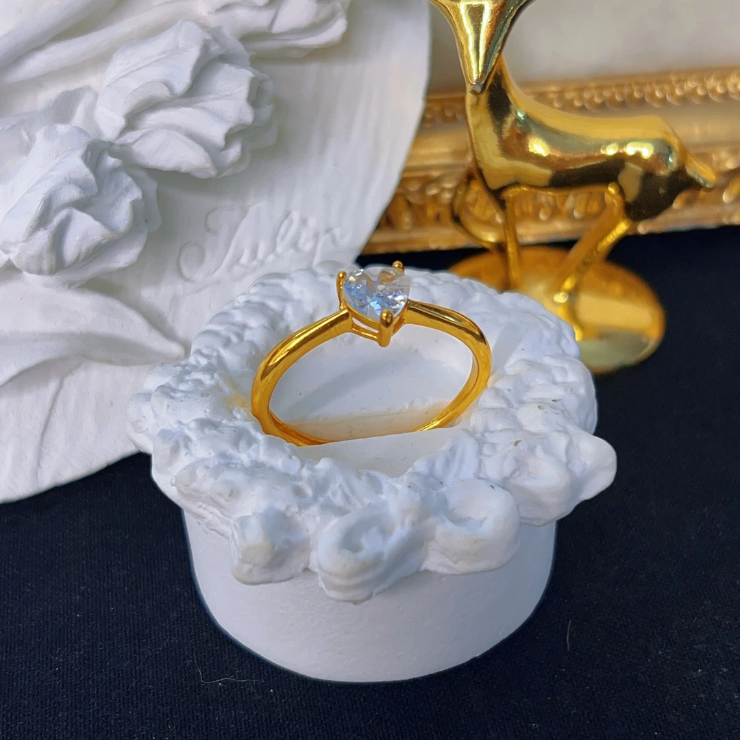 铜合金锆石戒指 哈尼西牧时尚百搭戒指#0008621