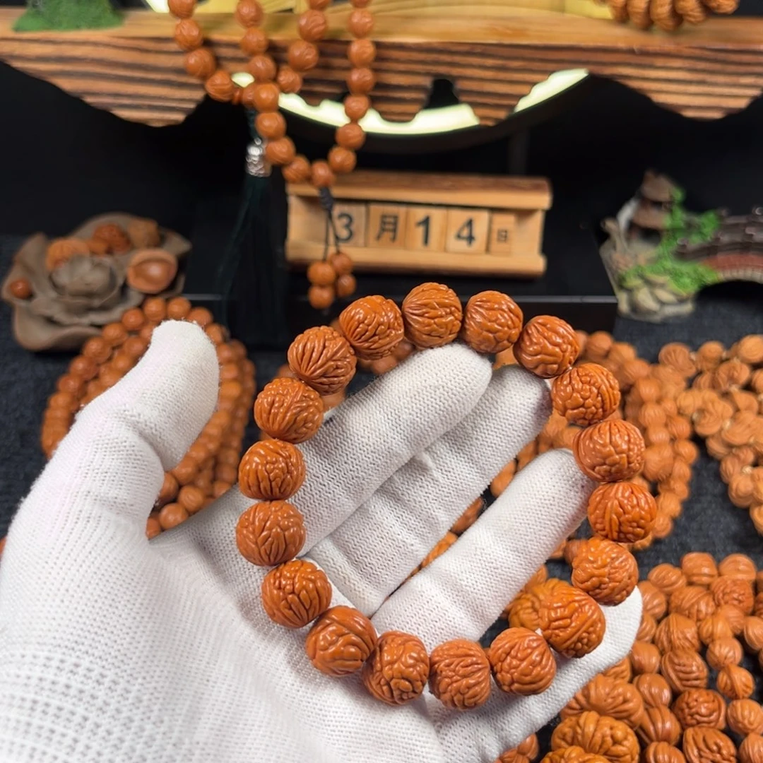 桃核吊坠F2链接手串