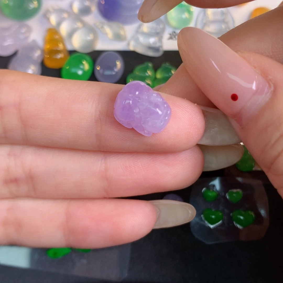 翡翠裸石翡翠翡翠11.67-9.63-6.45