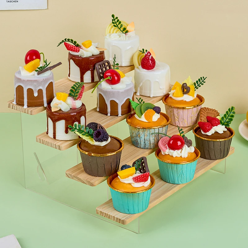 蛋糕甜品台展示架亚克力零食甜点点心置物架家用布置小摆件收纳架