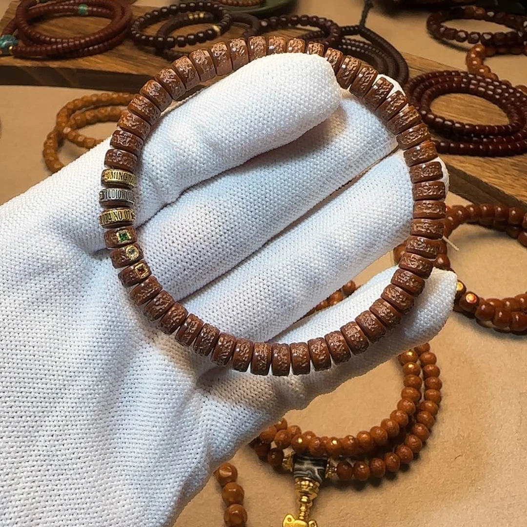 紫金鼠吊坠鼠嘎单圈6.7mm