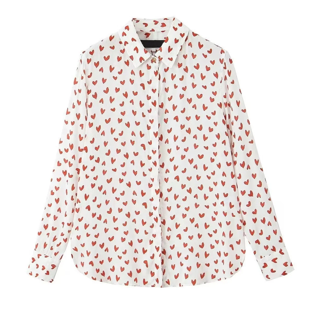 A108~HL-图案白色衬衫