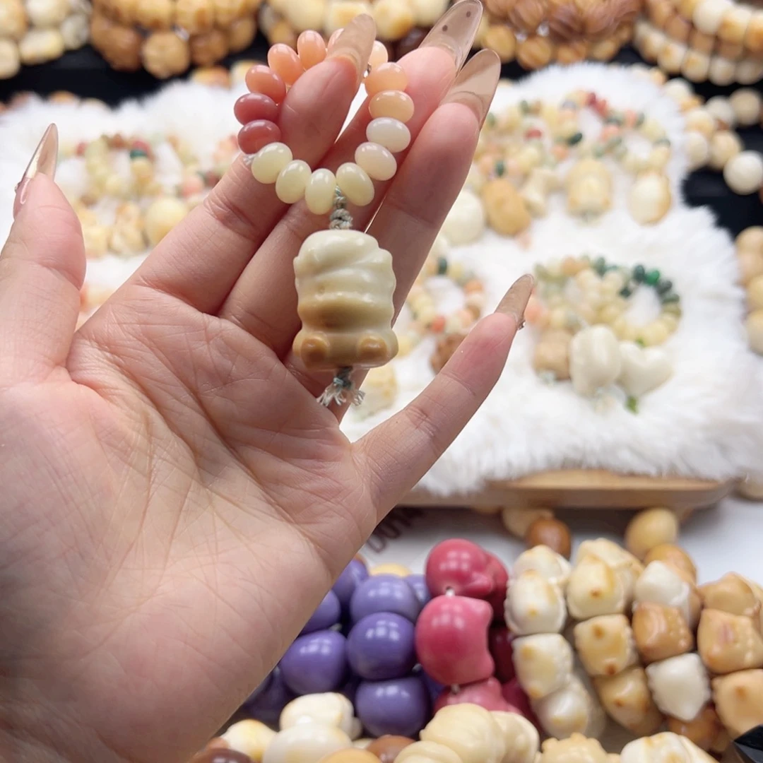 吊坠白玉菩提跑环随机默认微瑕