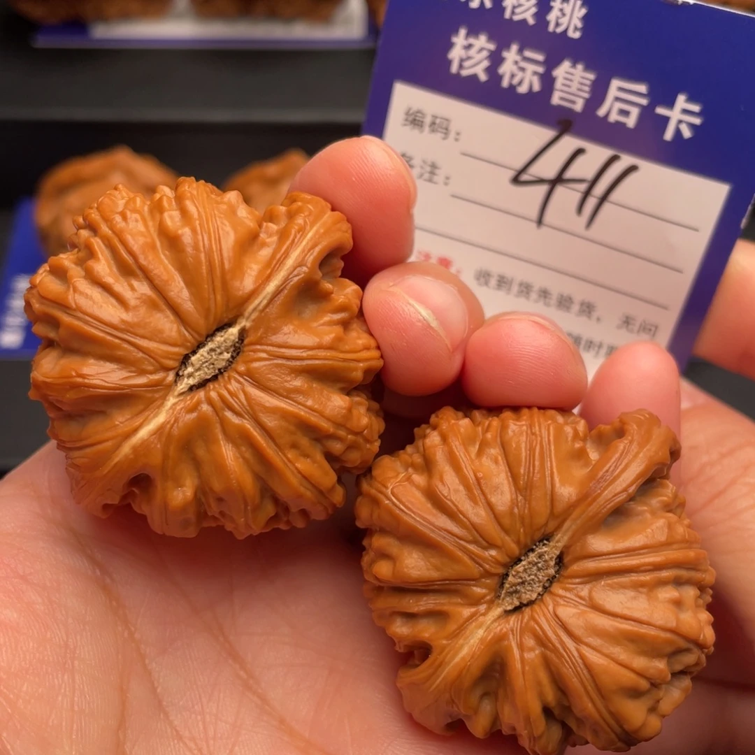 把件文玩核桃老树白狮子43尺411号
