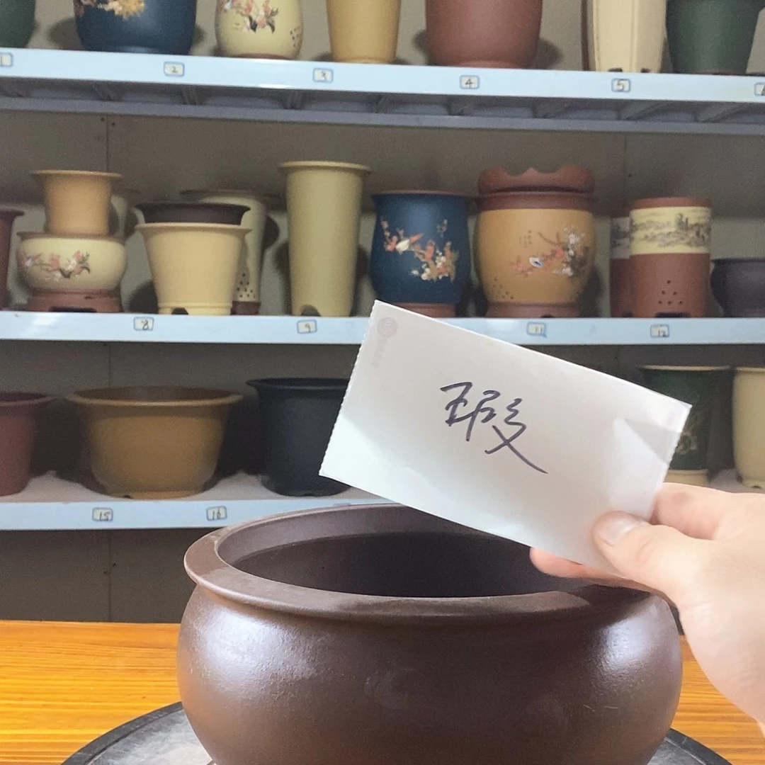 紫砂花盆紫砂兰花盆25