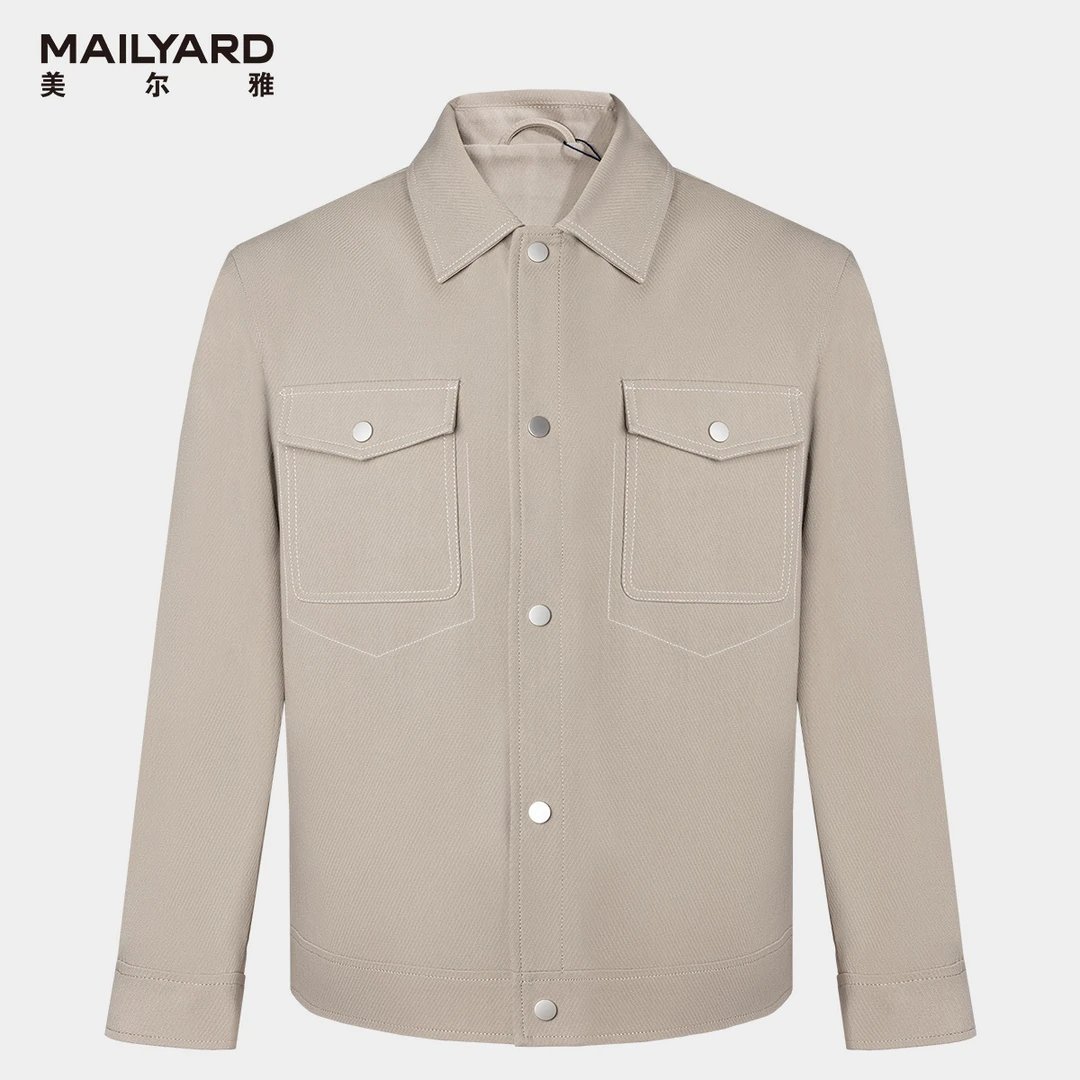 MAILYARD/美尔雅男式茄克商务休闲翻领夹克男士上衣004W