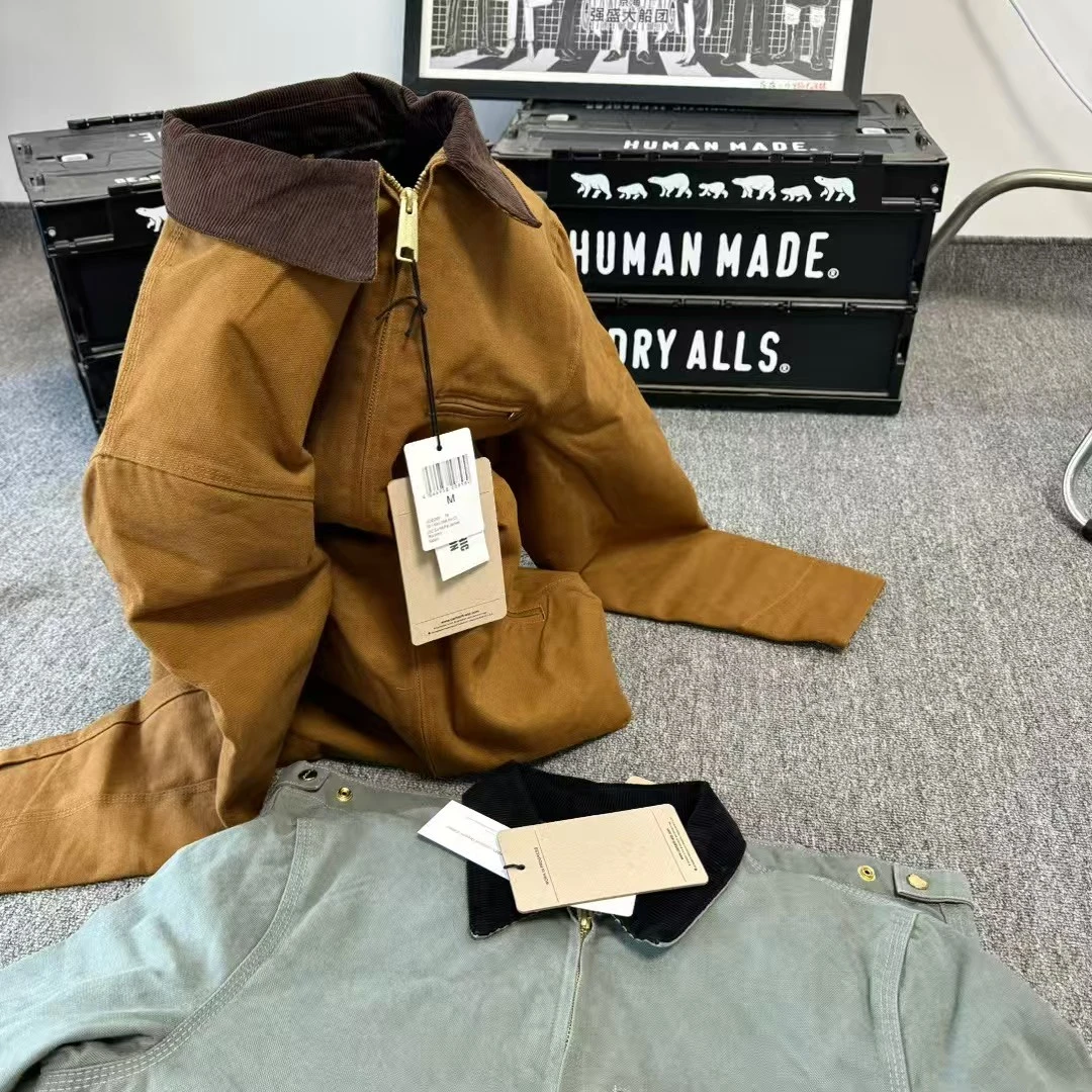 Detroit Jacket纯色毛毯内里美式复古春秋底特律夹克工装夹克
