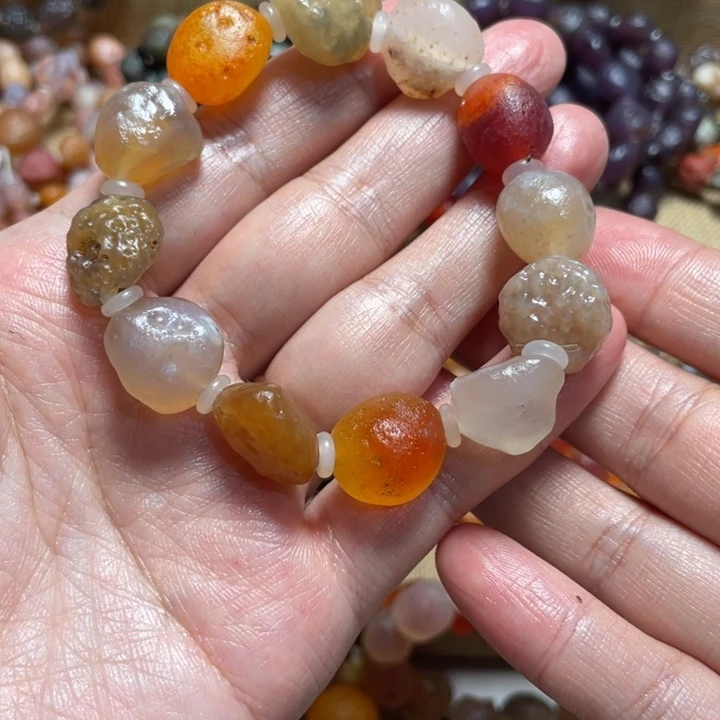 玛瑙/玉髓未镶嵌手链