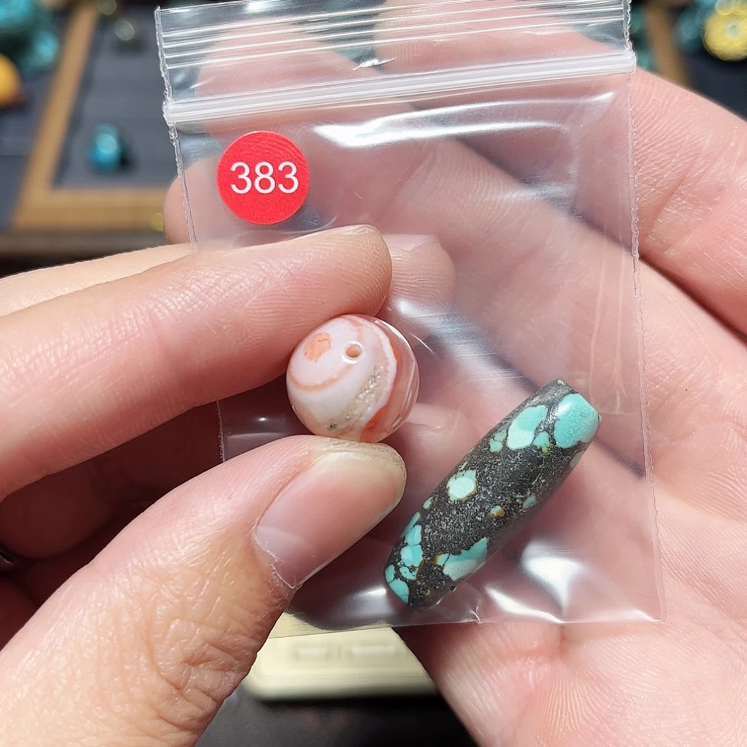 中***乐玛瑙/玉髓未镶嵌圆珠桶珠老型手串！！