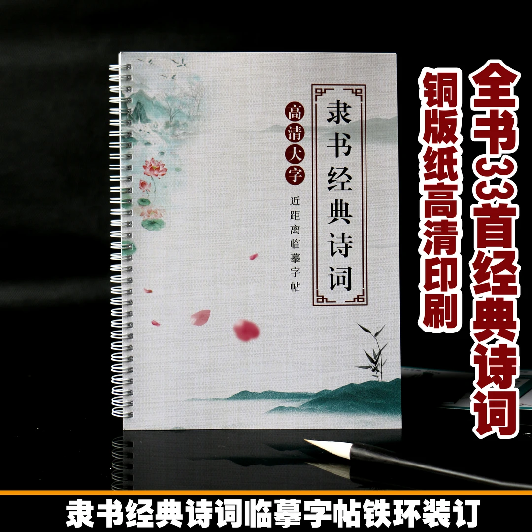 《隶书经典诗词》初学者临摹字帖成人书法作品铜版纸印刷高清大字版