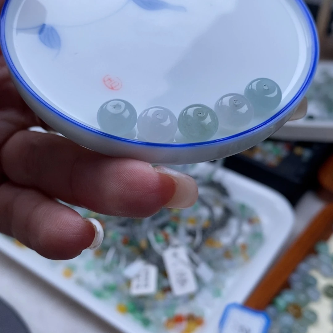 翡翠散珠大鼓珠一手