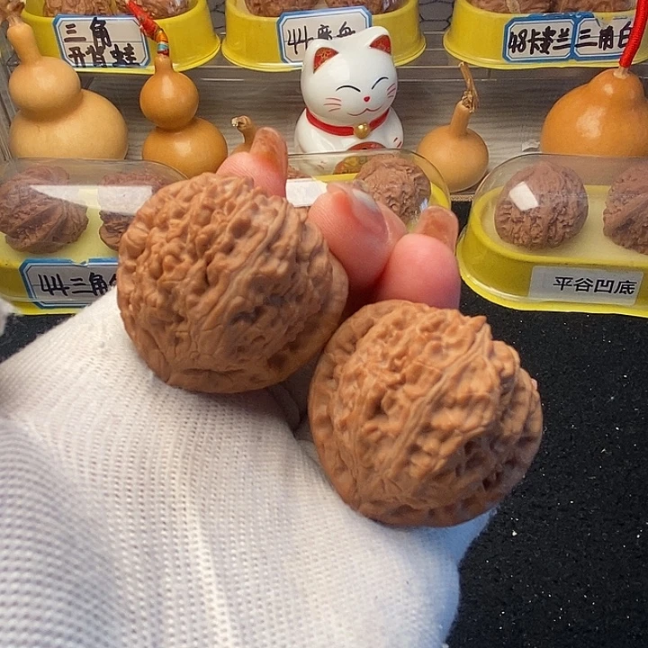 吊坠文玩核桃38加全品三角白