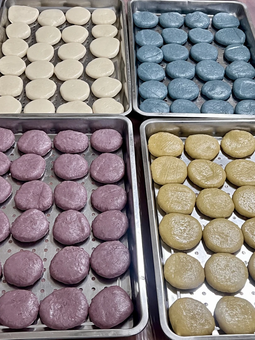 河池传统手工纯糯米彩色粑粑纯植物染色现做现发顺丰包邮