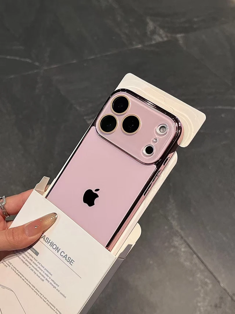 高级感电镀适用苹果17promax手机壳iPhone16新款13/14磨砂11硬壳