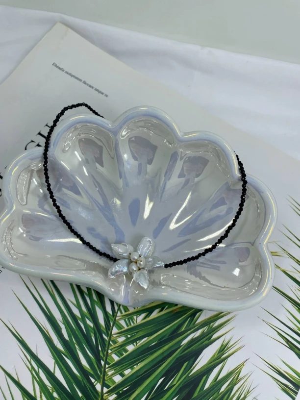 钛钢仿水晶项链 饰品仙女少女原创设计女简约颈链