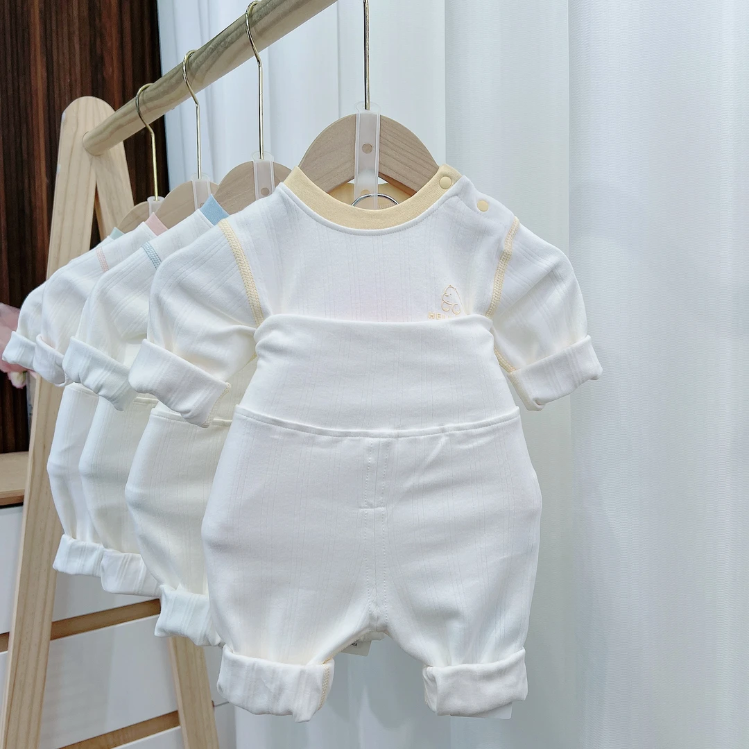 宝宝秋衣秋裤秋冬秋季春秋A类5001婴幼儿婴儿高腰护肚分体套装