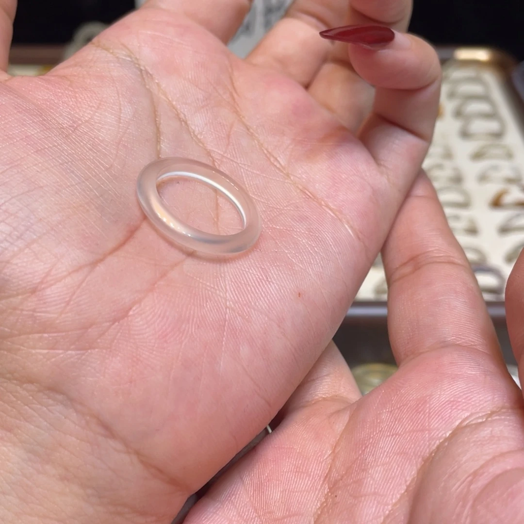 玛瑙/玉髓未镶嵌戒指44号港18