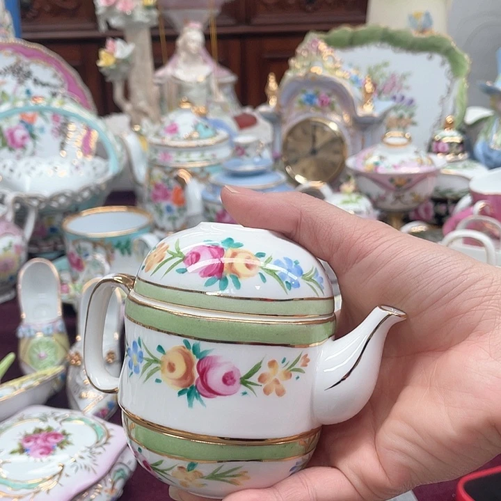 瓷片手绘摆件摆件