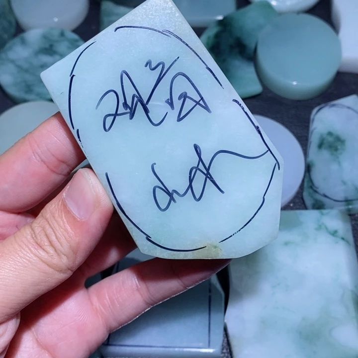 未镶嵌定制翡翠墨*翡翠首饰