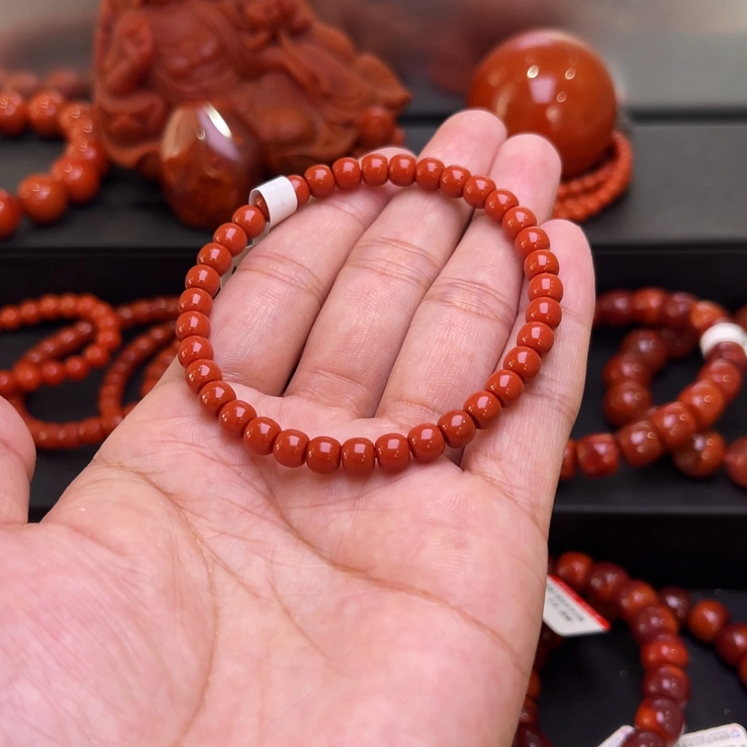 素***色南红玛瑙未镶嵌南红手串