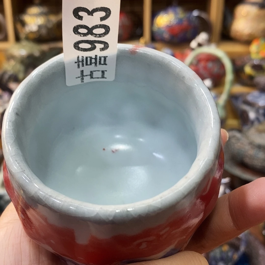 粗陶柴烧志野茶器