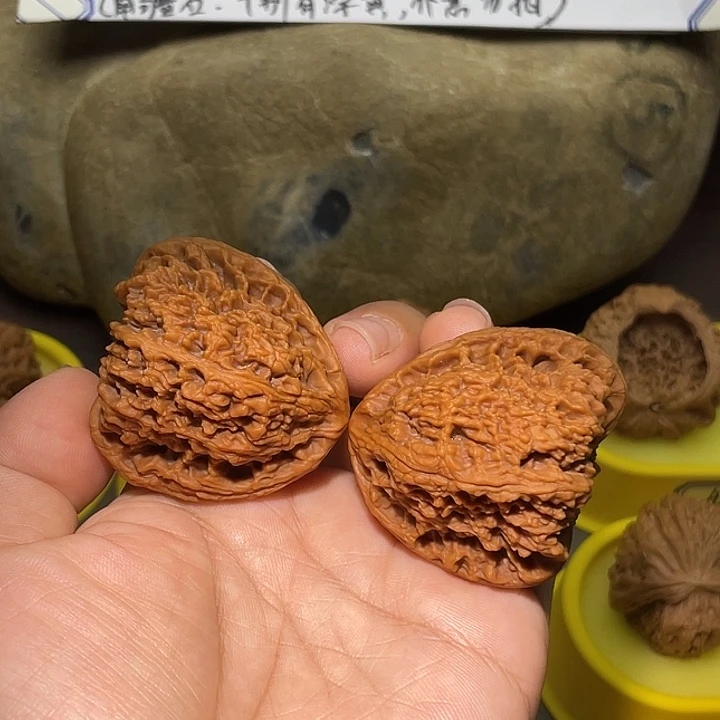 A***萝文玩核桃把件31号，45尺南疆石天残脚