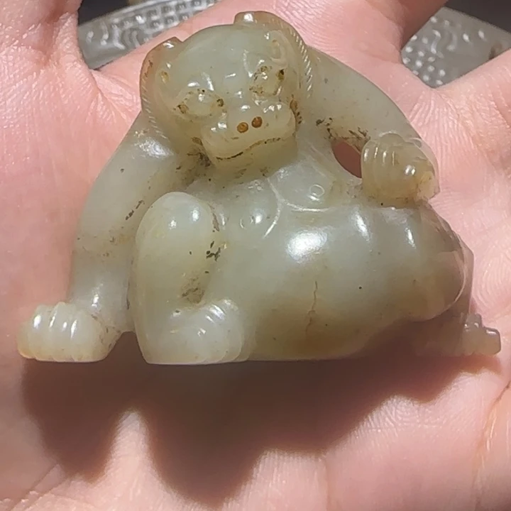 诗***方未镶嵌和田玉（糖玉）挂件