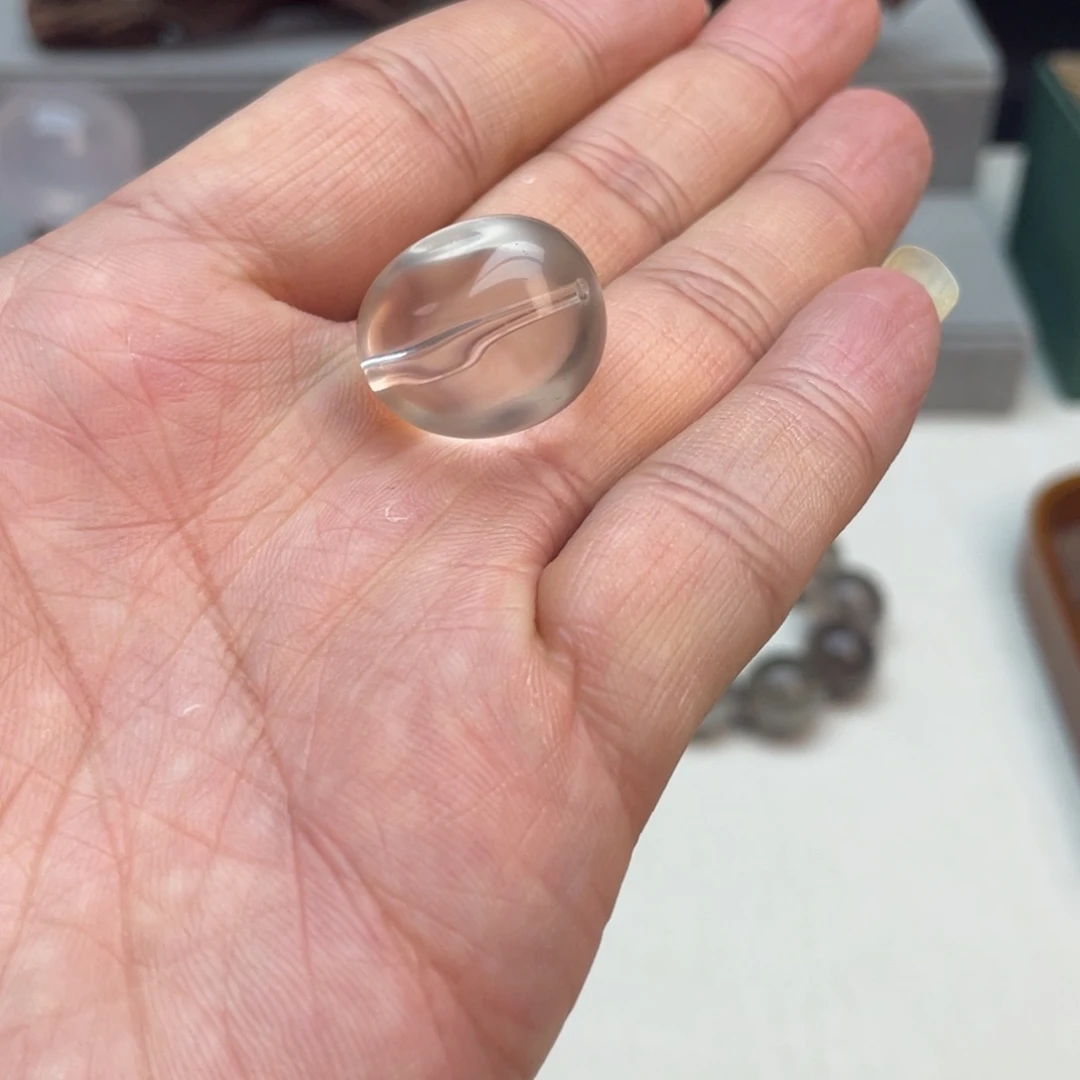 水晶手串未镶嵌茶水随着单颗
