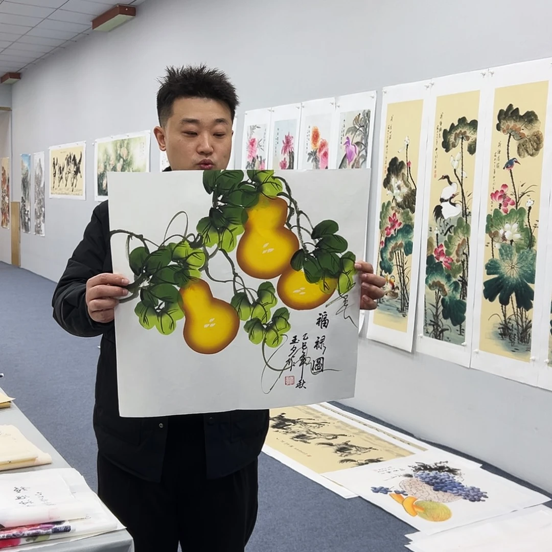 国画国画作品宣纸纯手绘