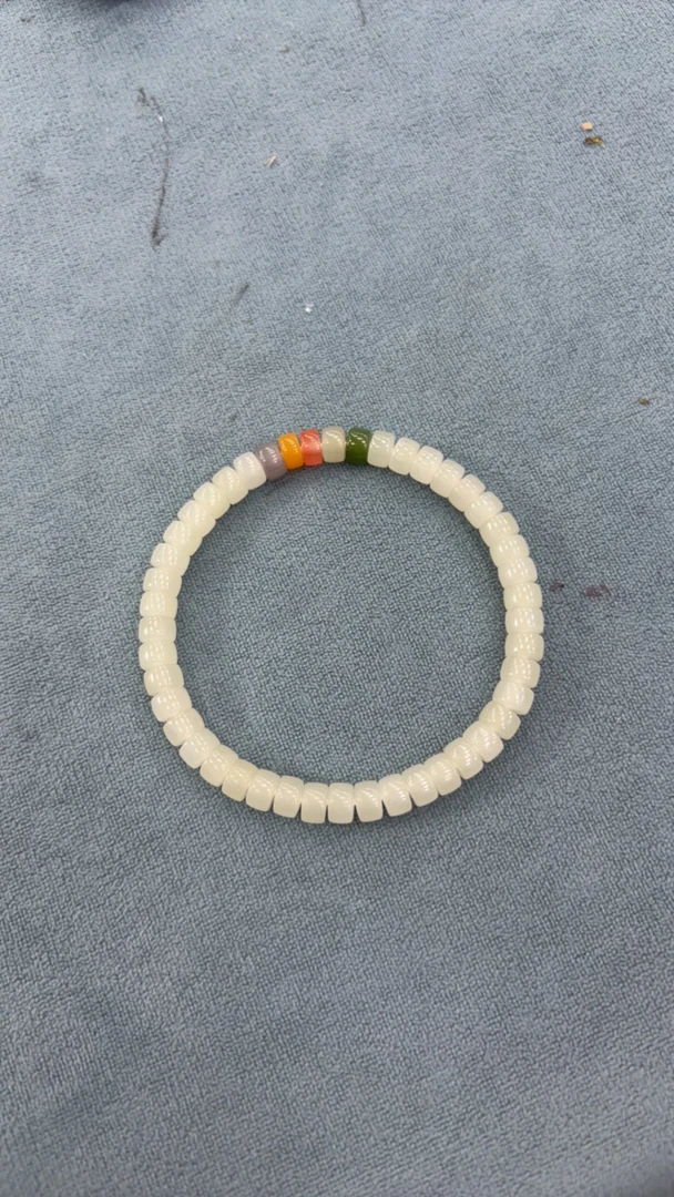 和田玉白玉多宝直切手串多样性拍一发一