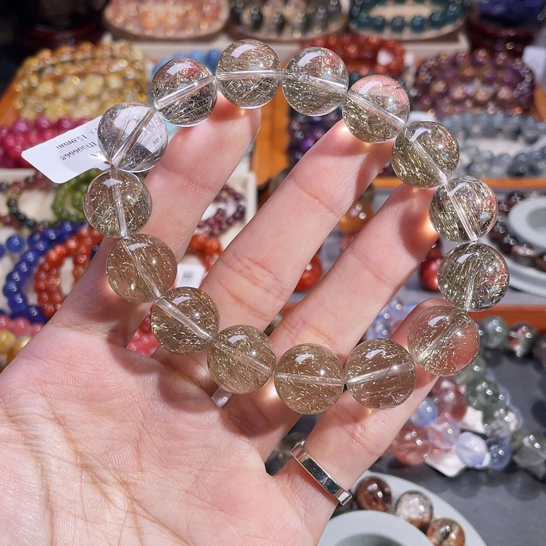 水晶未镶嵌手链顺白银发15