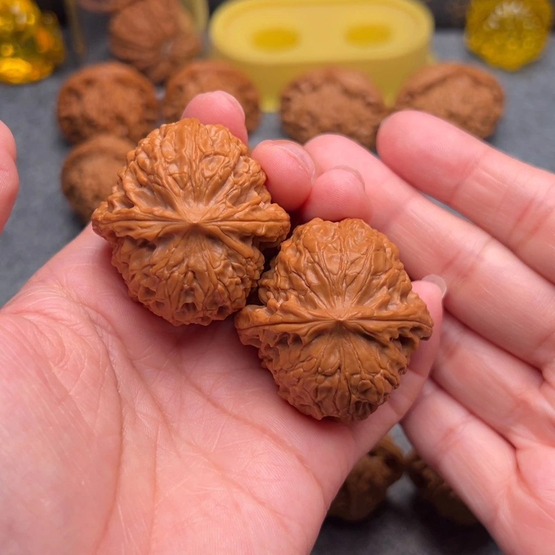 文玩核桃把件精品毕业款团圆狮子头42全品重45.9克