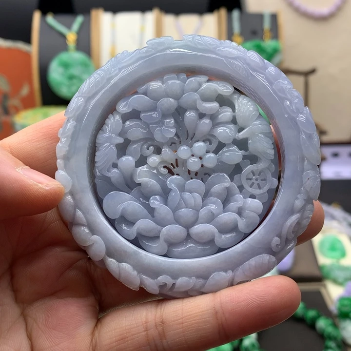 翡翠未镶嵌手链55