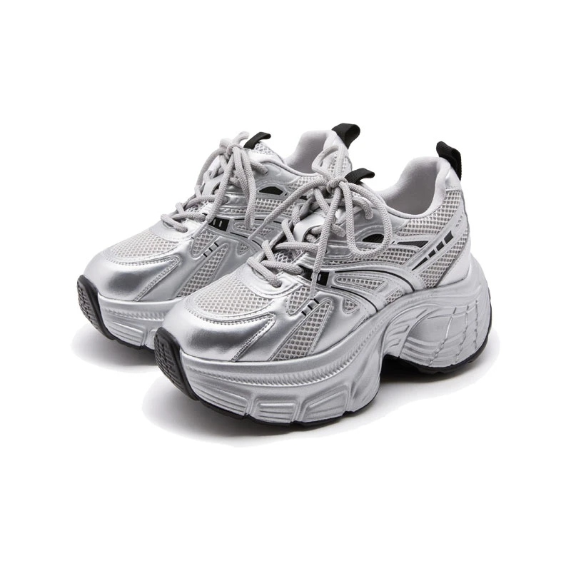 老爹鞋女鞋网面透气厚底增高轻盈百搭休闲鞋欧若智性风潮流