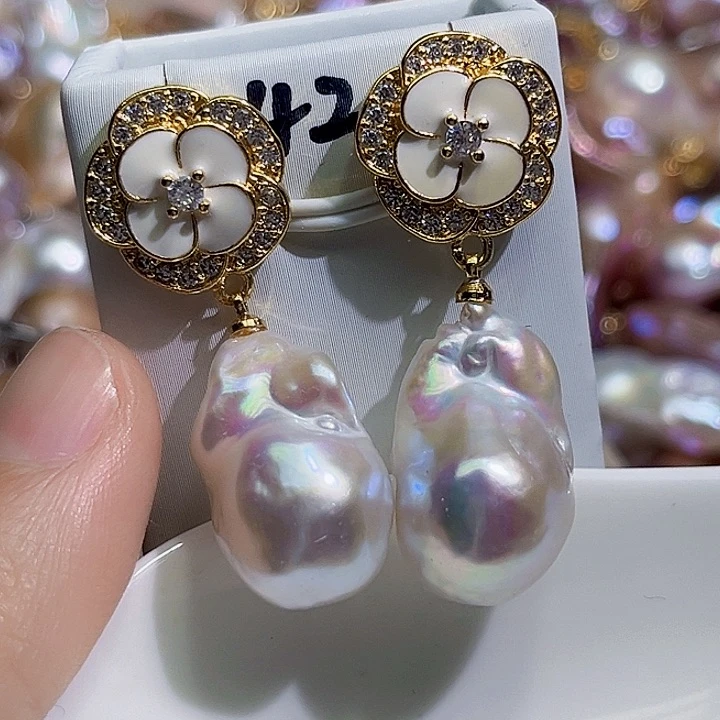 未镶嵌耳饰淡水珍珠