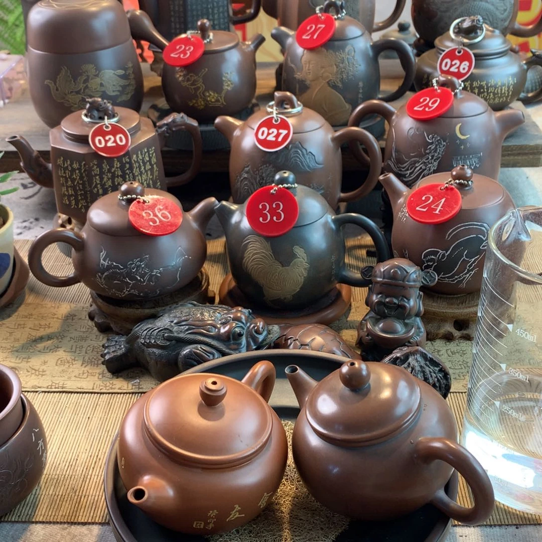 @***正坭兴陶手工壶2个打包价