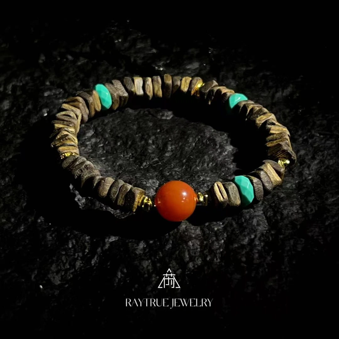 【芮初珠宝】盘缠奇楠沉香留疤料手串 多样性发一@G010613031@