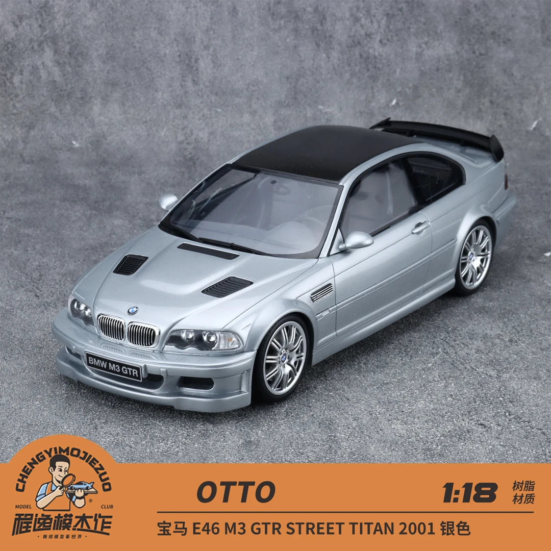 OTTO 1:18 宝马 E46 M3 GTR STREET TITAN 2001 银色 树脂车模