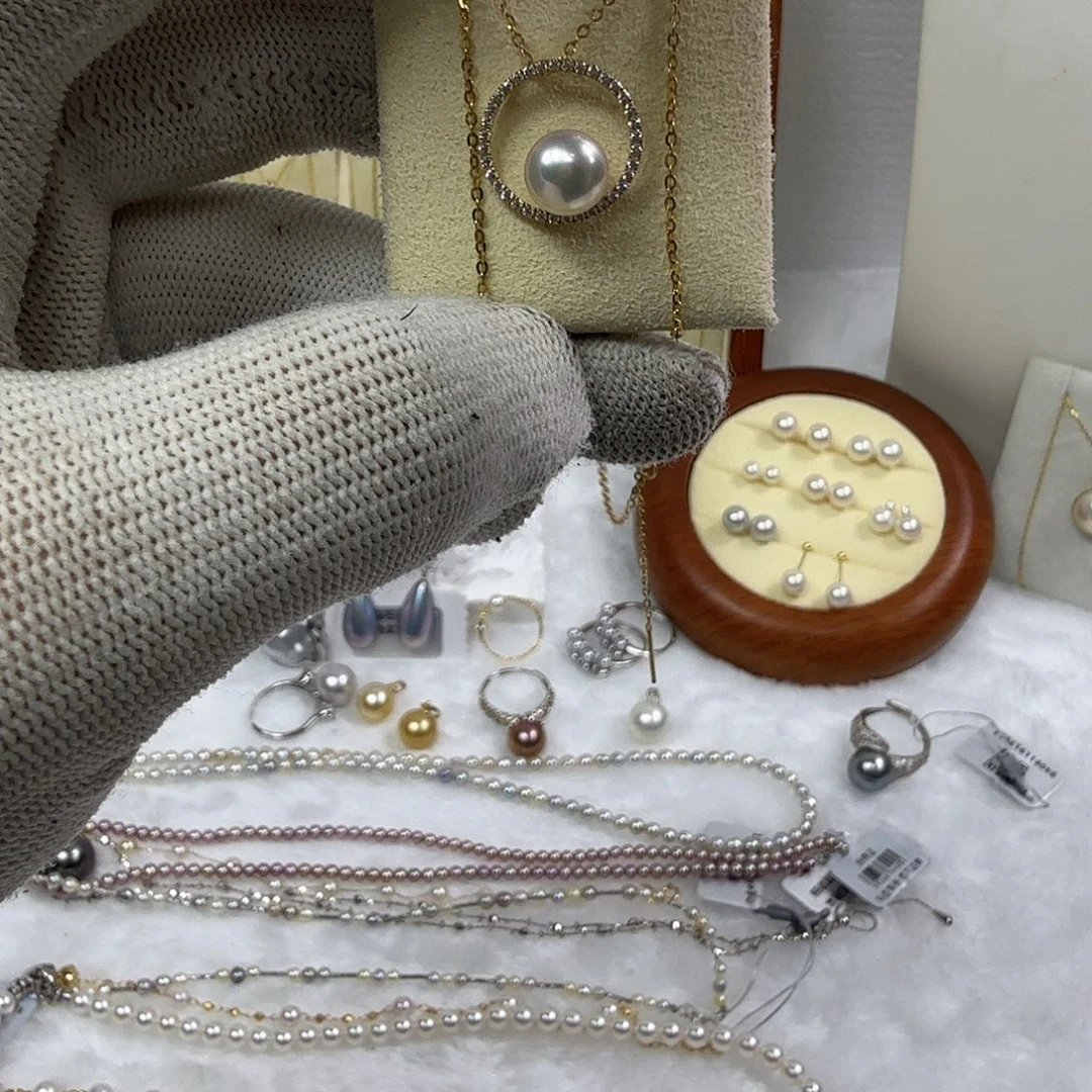 海水珍珠颈饰14K金镶嵌