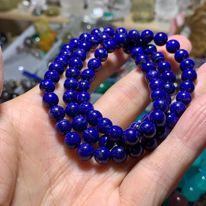 石英石非金属7mm三圈手链