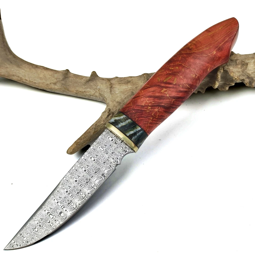 【無限】龙鳞纹 瑞典粉末钢 猛犸臼齿收藏高端把玩手工家用水果刀