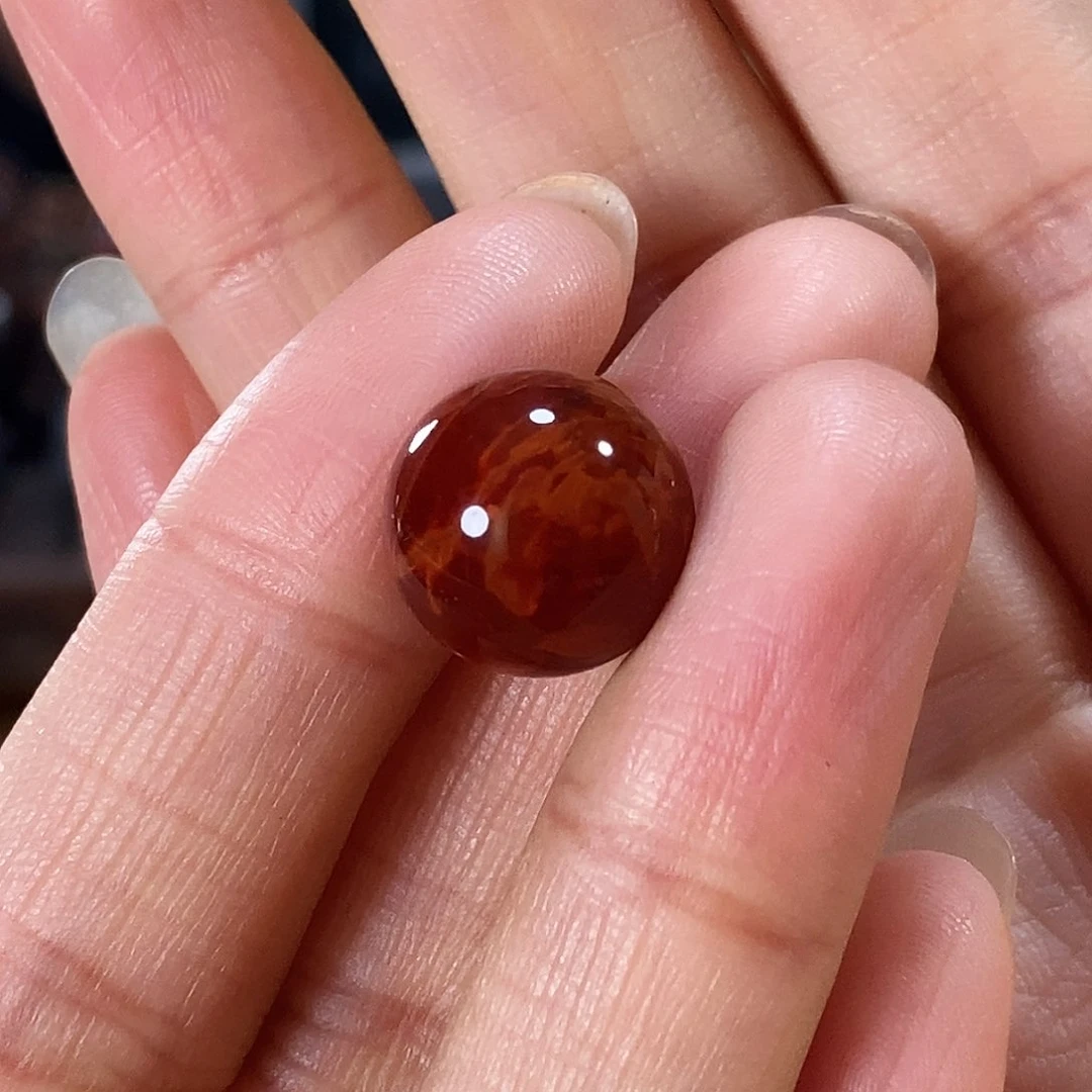 未镶嵌13.7mm原矿南红玛瑙?****?