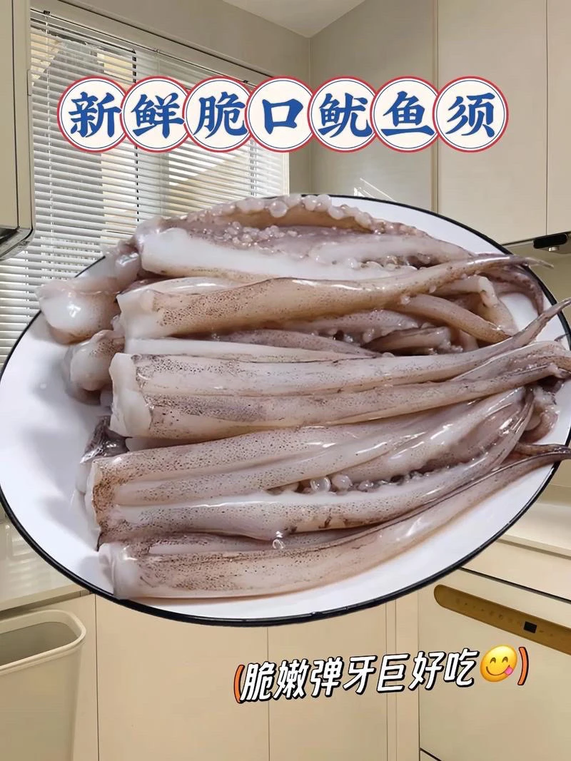 连云港批发新鲜发货8包速冻水产品鱿鱼脆口美味火锅烧烤生鲜海鲜