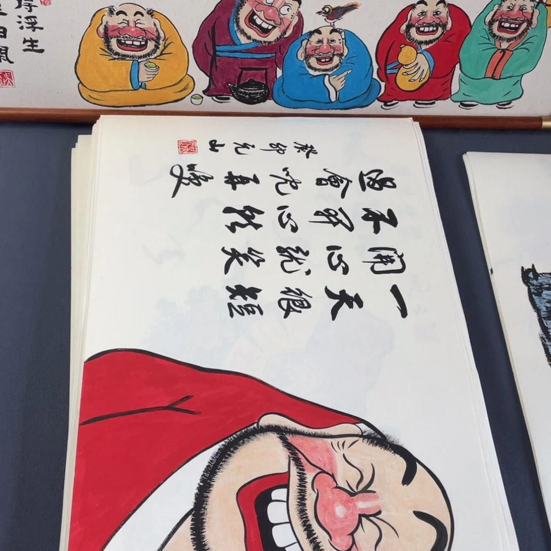 国画纯手绘禅意画作品