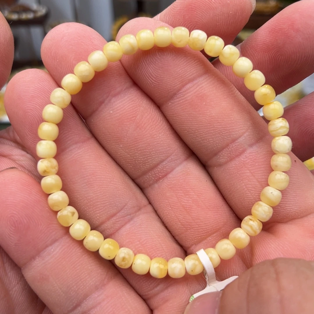 琥珀未镶嵌手链有瑕疵的00005.0mm