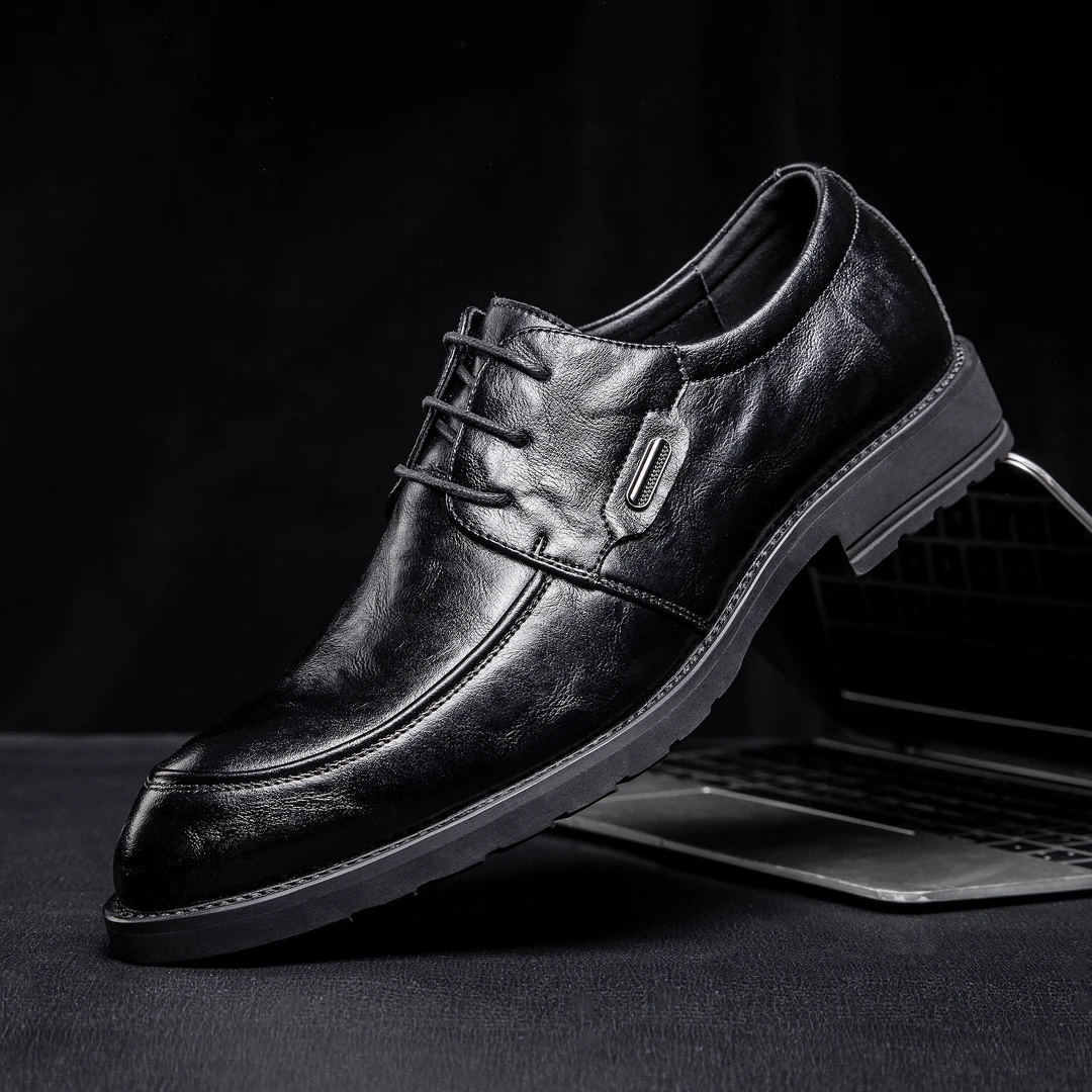 2025春季新款男士商务正装潮流英伦风百搭皮鞋