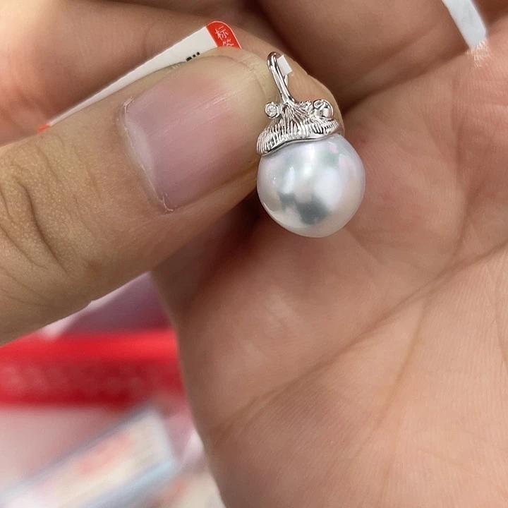 海水珍珠颈饰银S925镶嵌