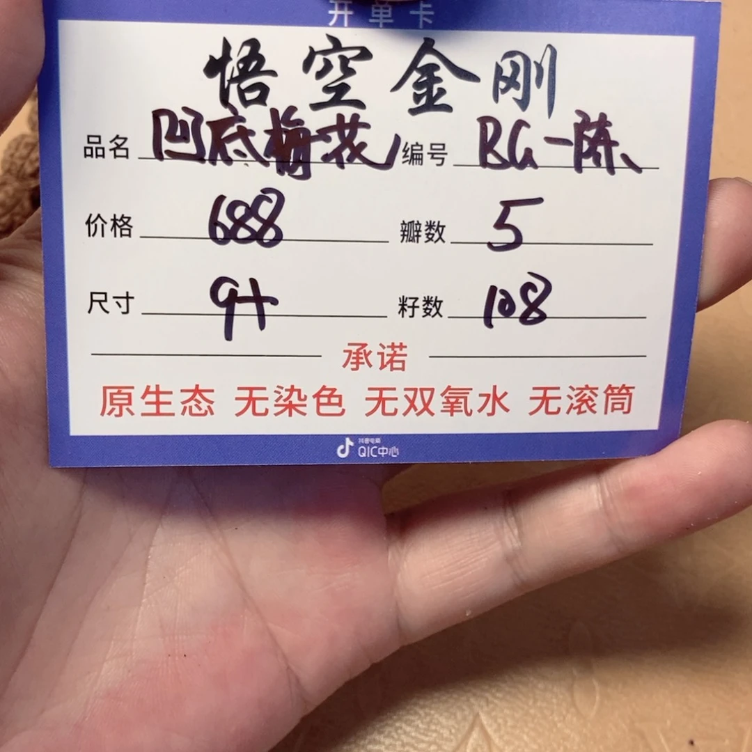 金刚菩提吊坠B**陳一档凹底梅花108