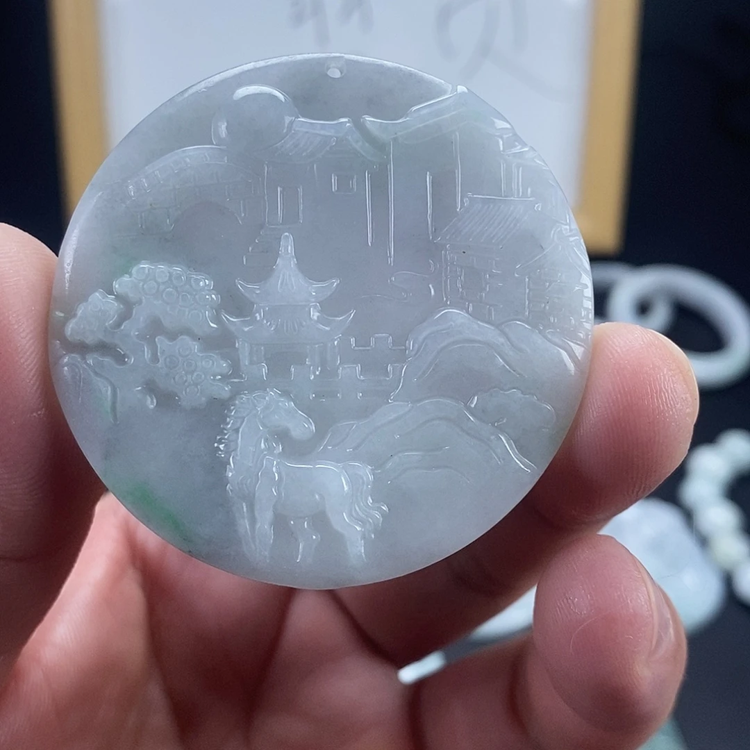 翡翠未镶嵌颈饰翡翠