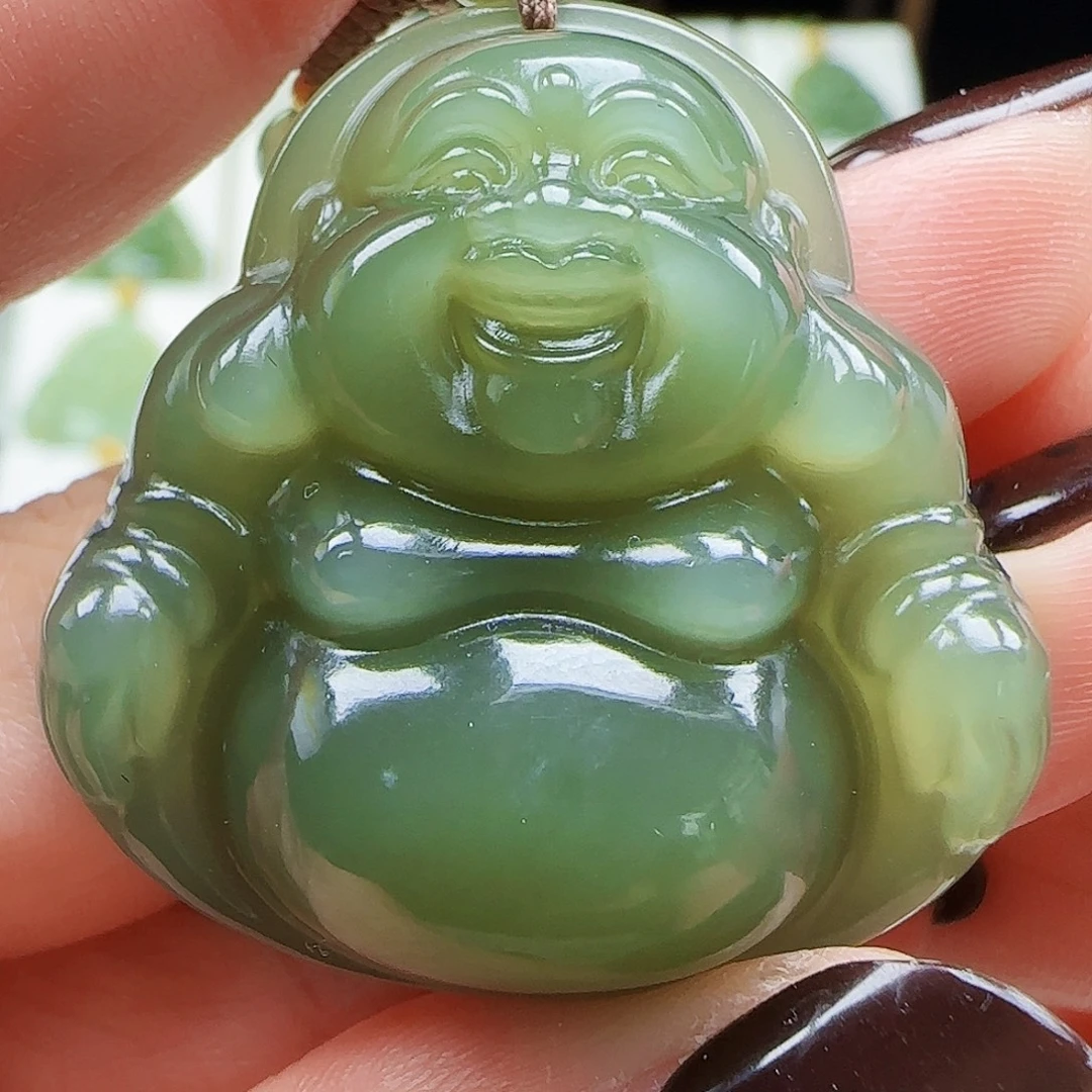 和田玉未镶嵌吊坠(赠链)